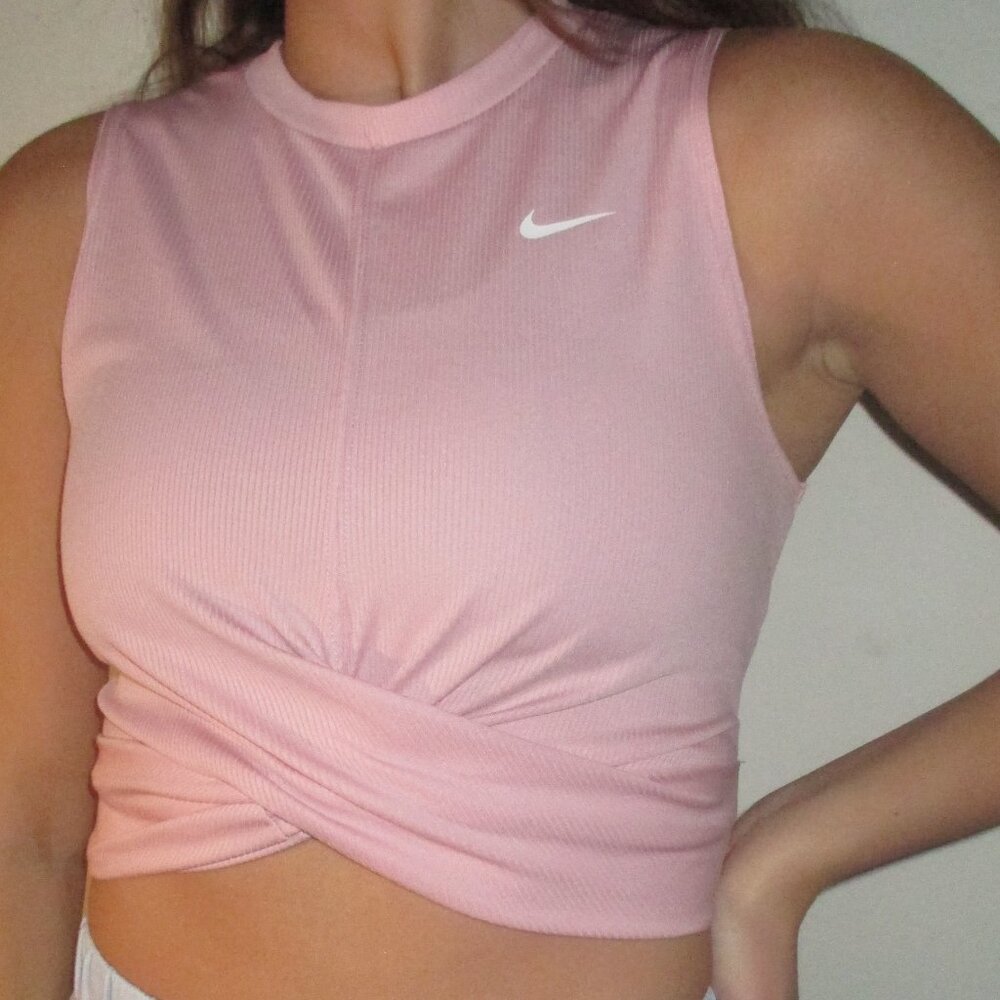 Light Pink Nike Running Cropped Tank